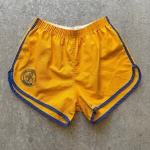 Vintage 80's Yellow Colorado Law Enforcement Training Academy Short Shorts Sz L